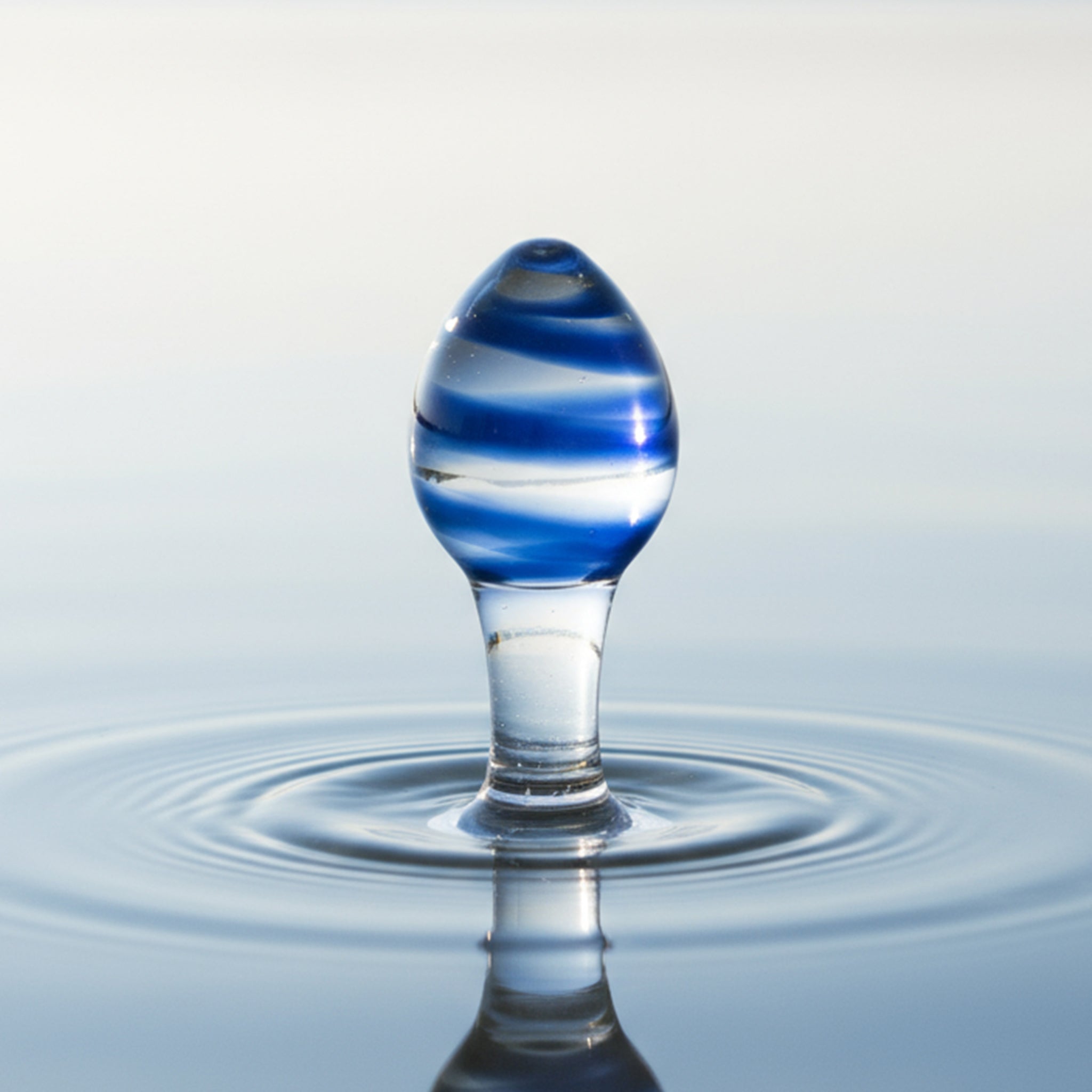Glas analplugg