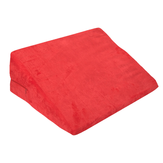 Red wedge cushion on a transparent background